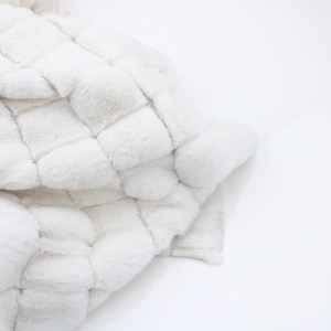 Blocks Faux Fur Jacketing Coating Luxury Pile Hat Throw Clothing OEKO TEX Fabric