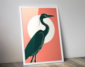 Heron Poster