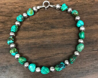 Sterling Silver 925 Turquoise Braclet