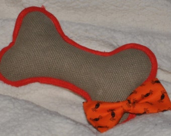 Orange with Black Spiders Bowtie