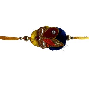 Zardosi rakhi with chocolate combo