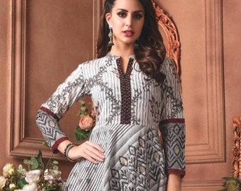 Premium Rayon long cotton gown kurti