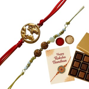 Set of 2 rakhi  (only Rakhi / rakhi with chocolate)