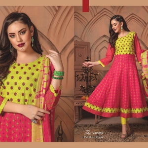 latest !! Ethnic boutique presents Anarkali suit -fully stitched