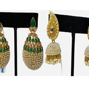 Set of 2 premium kundan Polki Earrings