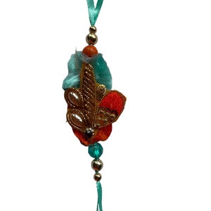 Designer zardosi rakhi combo offers