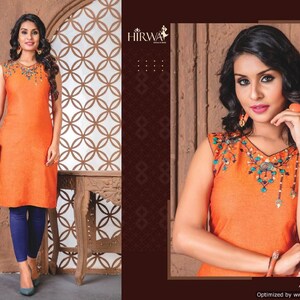 Latest !! Kurti with Embroidery avail in small n medium size