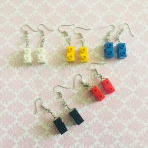 Lego dangle earrings