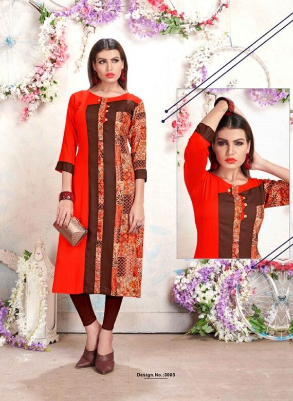 DN Designer 3/4th Sleeve Ladies Linen Kurti, Size: S-XXL at Rs 499 in Surat