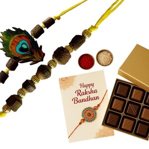 set of 2 Rakhi (only Rakhi / rakhi with chocolate)