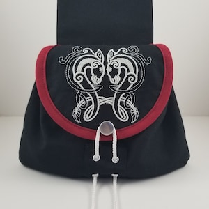The &#39;Sainglenn&#39; Bag || Renaissance/Medieval Drawstring Belt Pouch/Sporran, Historical, Costume, LARP, Fantasy, Sci-Fi