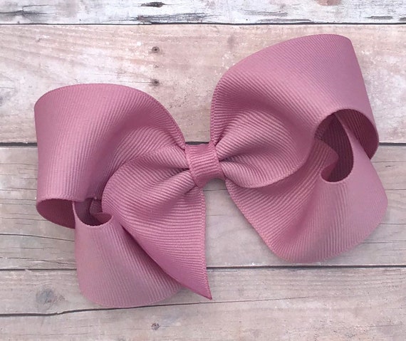 Mauve Boutique Hair Bow Mauve Hair Bow Twisted Boutique Etsy