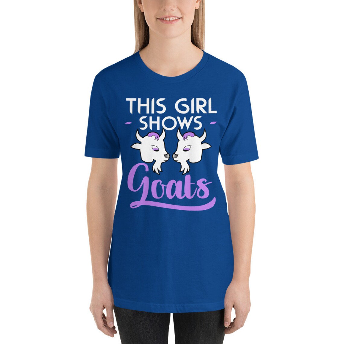 This Girl Shows Goats Unisex Tshirt Funny Goat Lover Tee Etsy