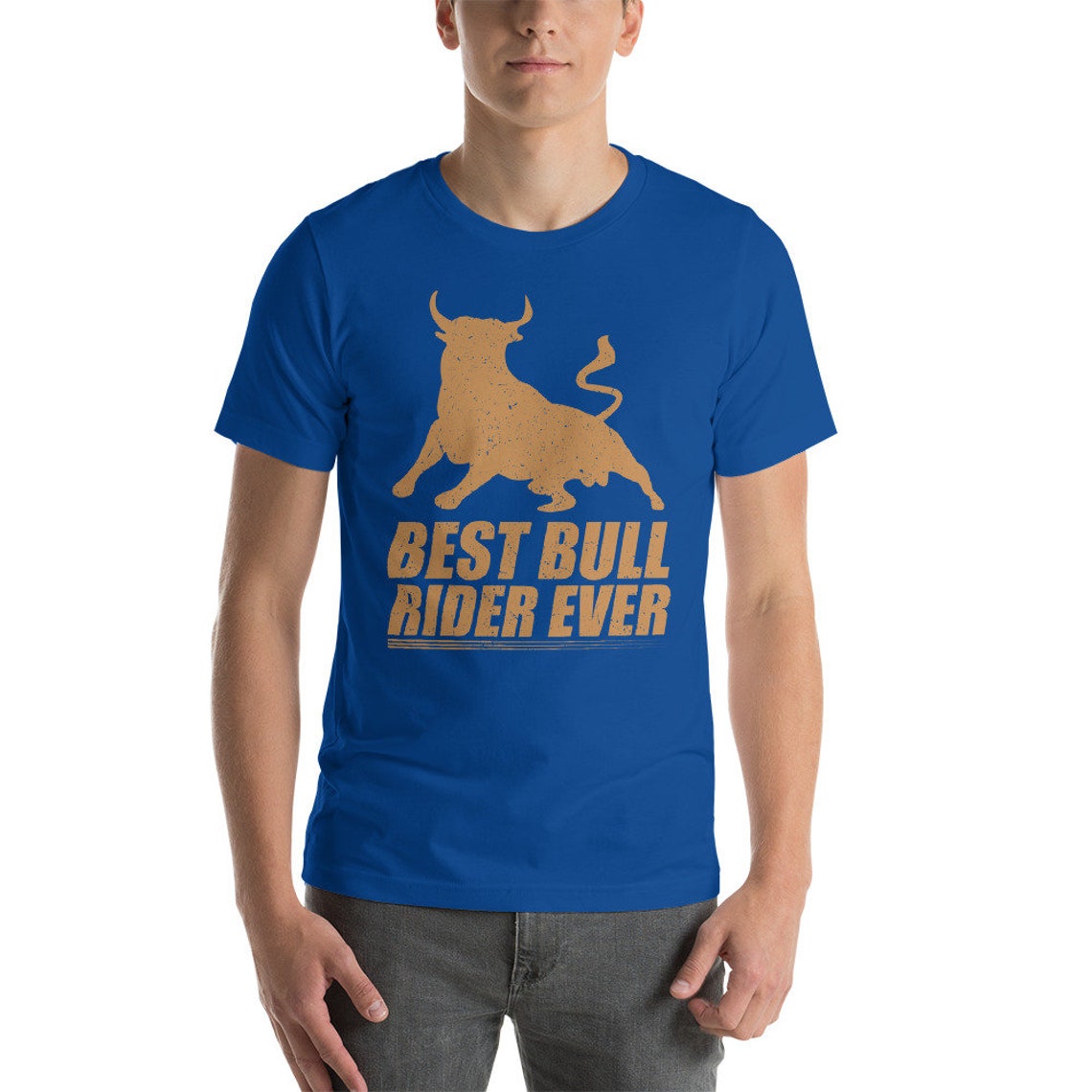Best Bull Rider Ever TShirt Awesome Rodeo Enthusiast Shirt Etsy