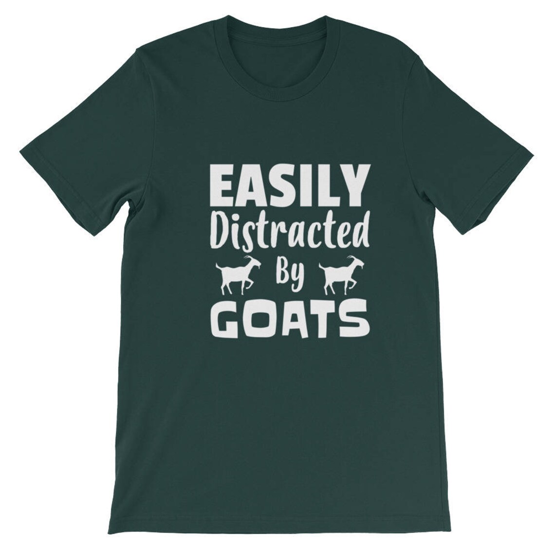 Funny Goat Tshirts Gift Easily Distracted by Goats Funny Etsy