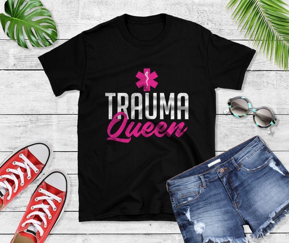 Funny Trauma Queen Paramedic EMS Humor Unisex T-Shirt | Etsy