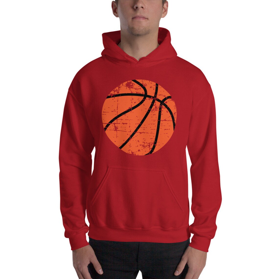 Basketball Hooded Sweatshirt Basketball Hoodie Basketball Etsy