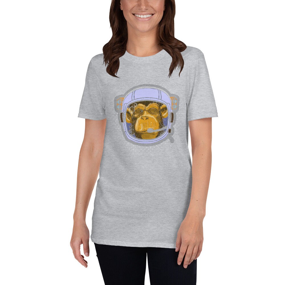 Space Travel Astronaut Monkey Unisex T-Shirt Space monkey | Etsy