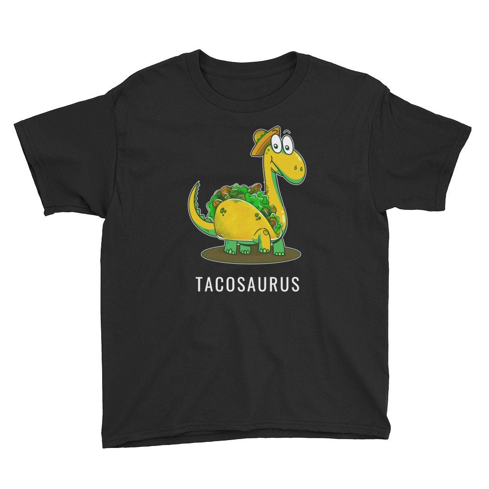 Tacosaurus Youth T-Shirt | Funny Taco Dinosaur | Cinco de Mayo Gift Shirt | Tacosaurus Shirt | Dinosaur Shirt | Funny Taco Shirt | Mexican