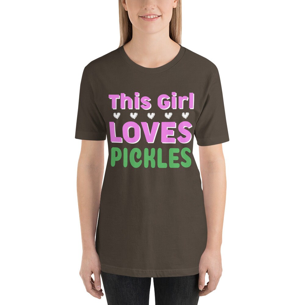 This Girl Loves Pickles Unisex TShirt Funny Pickle Shirts Etsy