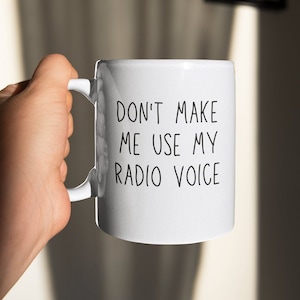 Radio DJ - Radio Operator - Radio Host - Gift - Radio Host Mug - Radio Operator Mug - Radio DJ Mug - Radio Broadcaster - Shortwave Radio