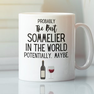 Sommelier - Sommelier Gift - Sommelier Mug - Gift for Sommelier - Wine Drinker - Corkscrew - Sommelier Corkscrew - Pin - Cup - Sommelier Cup
