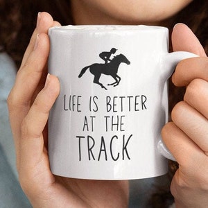 Horse Racing - Mug - Horse Racing Gift - Horse Riding Mug - Horse Racer Mug - Gift For Horse Racer - Equestrian - Gifts - Horse Track - Mugs