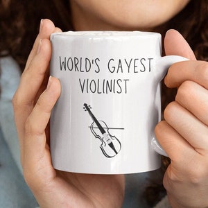 Violin Player - Violinist - Gift - Violin Player Gift - Violin Strings - Violin String Jewelry - Violin Case - Violinist Birthday Card - Mug