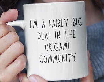 Regalo para amantes del origami - Taza de origami - Libro para principiantes de origami - Papel de origami - Adorno de cisne de origami - Estrellas de origami - Regalo divertido para hacer origami