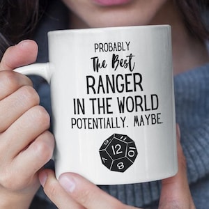 Dnd Ranger - Dnd Mug - D20 Washi Tape- D20 Necklace - D20 Custom - D20 Earrings - Mug - Dungeon Master - D&D - Dungeons and Dragons - D20