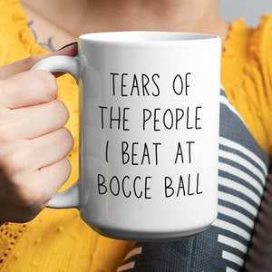 Bocce Ball Funny Mug - Bocce Ball Rack - Bocce Ball Set - Bocce Ball Court - Wooden Bocce Ball Set - Bocce Ball Scoreboard - Bocce Ball Gift