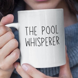 Poolreiniger-Tasse, lustiges Geschenk für Servicetechniker, Wartungsprofi, Schwimmbad-Humor, Rettungsschwimmer