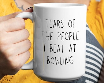Tazza da giocatore di bowling - Regalo per appassionati di bowling - Regalo divertente per il bowling - Maglietta della squadra di bowling - Trofeo della lega di bowling - Pista da bowling - Birillo da bowling