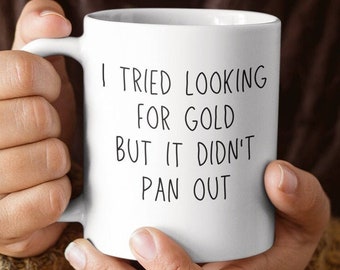 Taza de batea de oro - Regalo de batea de oro - Esclusa - Fiebre del oro - Prospección