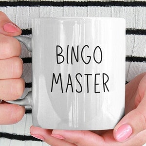 Bingo - tasse de bingo - cadeau pour joueur de bingo - cadeau - tasse - cartes de bingo - masque facial de bingo - jeu de bingo - chemise de bingo - tissu de bingo - plateau de bingo
