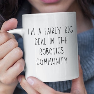 Kubek Robotyki - Prezent dla Miłośników Robotyki - Części Robotyki Wydruk 3D - Prezent dla Inżyniera Robotyki - Prezent dla Nauczyciela Robotyki - Prezent dla Klubu Robotyki