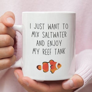 Saltwater Reef Tank - Coral Reef - Live - Mug - Gift - Caulerpa - Kenya Tree - Aquarium Reef - Live Rock - Reef Tank - Saltwater Coral - Mug