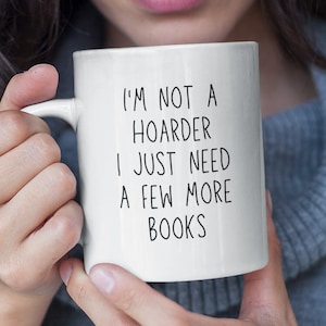 Book Collection - Antique Book Lot - Vintage Books Cheap - Rare Books - Book Display Case - Librarian Gift Mug - Gift For Book Collector