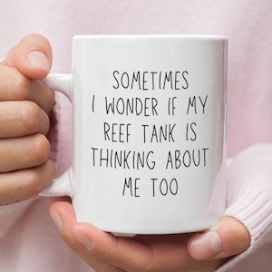 Saltwater Reef Tank - Coral Reef - Live - Mug - Gift - Caulerpa - Kenya Tree - Aquarium Reef - Live Rock - Reef Tank - Saltwater Coral - Mug