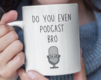 Podcast Host Gift - Podcaster Mug - Social Media Props - Podcast Show Prop - Podcasting