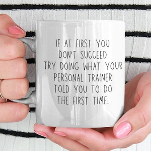 Entraîneur personnel - Cadeau - Cadeau kinésithérapeute - Mug entraîneur personnel amusant - Kinésithérapeute - Drôle - Mug entraîneur personnel - Mug