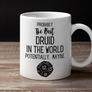 D&D Tasse - D&D Druide - D&D Druide - Dungeon Master - Dungeons and Dragons Druide - D20 Halskette - D&D Aufkleber - D&D Maske - D&D Maske - Tasse Dnd