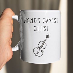 Joueur de violoncelle - Violoncelliste - Cadeau pour fanfare - Cadeau - Cadeau violoncelle - Cadeau violoncelle - Cadeau violoncelliste - Support pour violoncelle - Housse pour violoncelle - Sticker violoncelle - LGBT - Cadeau bâillon