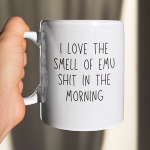 Emú - Cría de emú - Huevo de emú - Regalo para amantes del emú - Regalo - Taza - Taza de emú - Tarjeta de emú - Granja de emú - Finca de emú - Regalo de agricultura - Regalo de broma