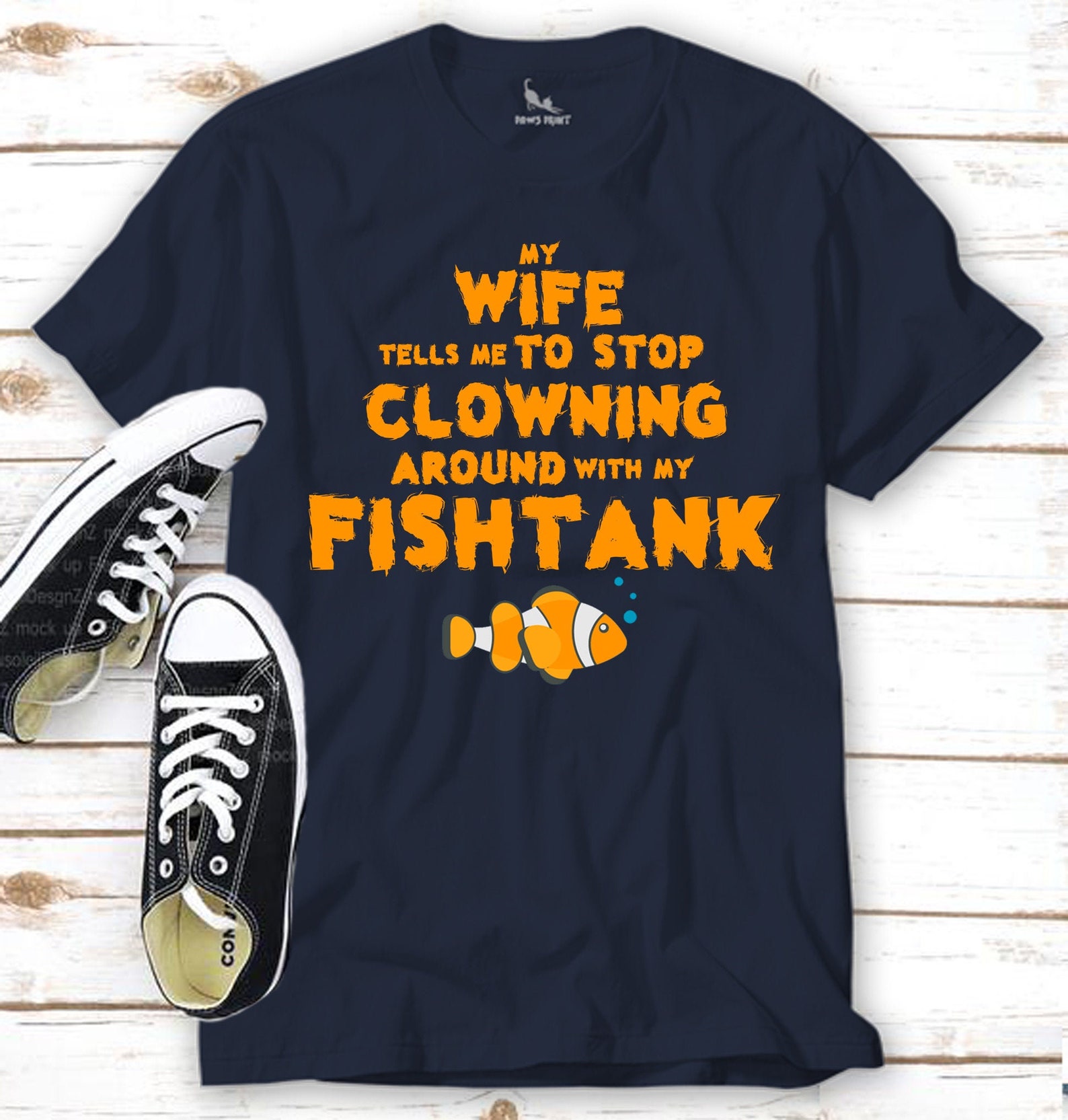 Fish Tank Shirt Clownfish Shirt Reef Coral Reef Etsy