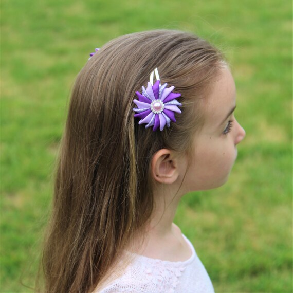 Flower Snap Clips Toddler Easter Hair Bows Adult Easter Hair Etsy