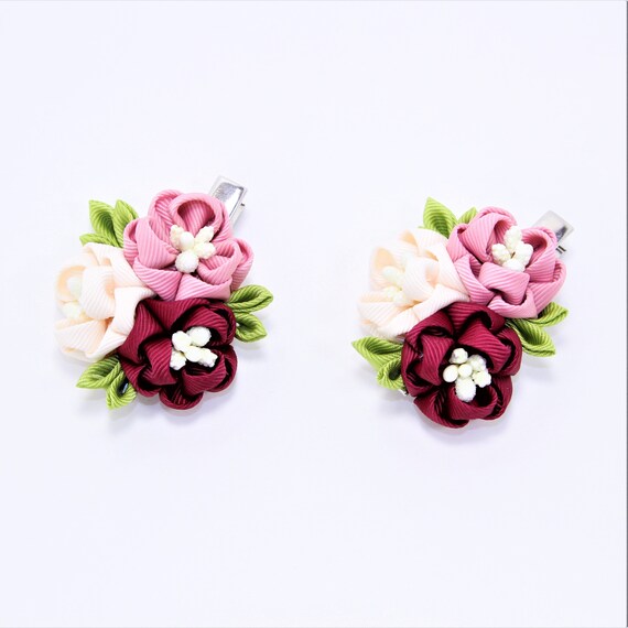 flowers with clips