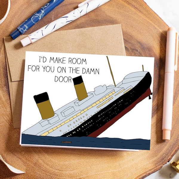 I'd Make Room For you on the door | Titanic card