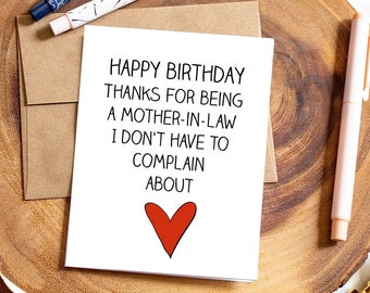 Funny Mother-in-Law Birthday Card | Lucky