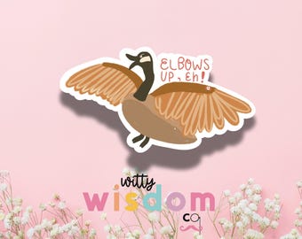 Elbows Up Canada | Canadian-made Sticker